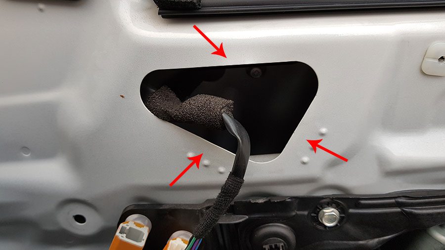 Замена шестеренки в зеркале заднего вида