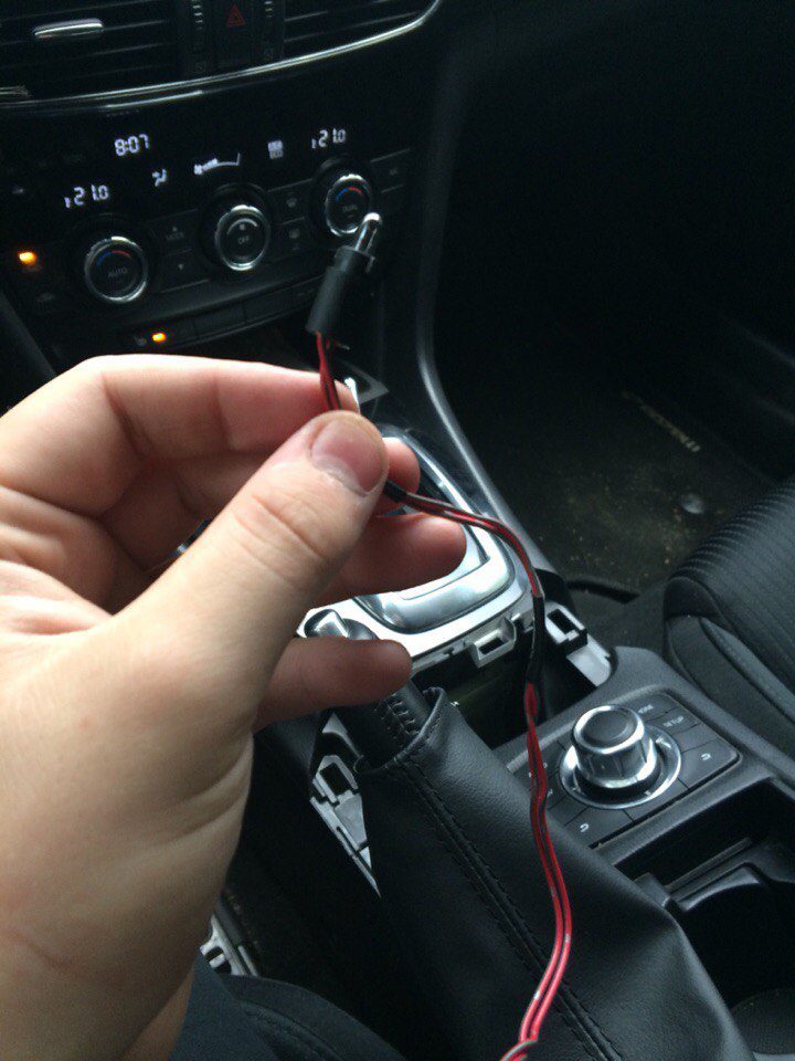 Замена лампочки на кулисе акпп