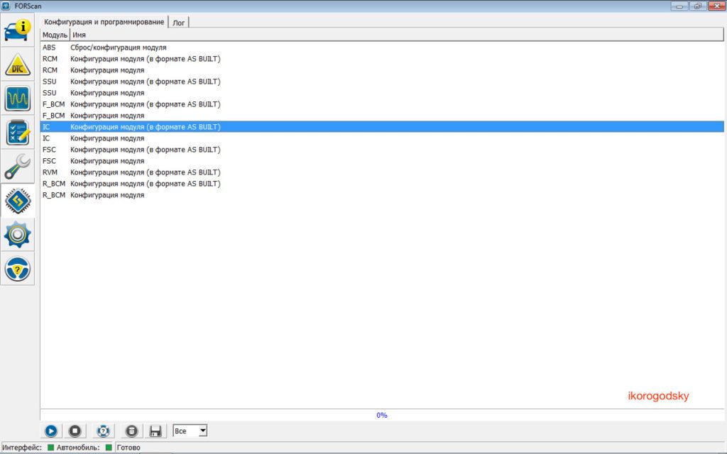 Активация Круиз-контроля
