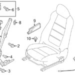 Передние сидения ремни