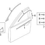 Накладки (молдинги) передних дверей