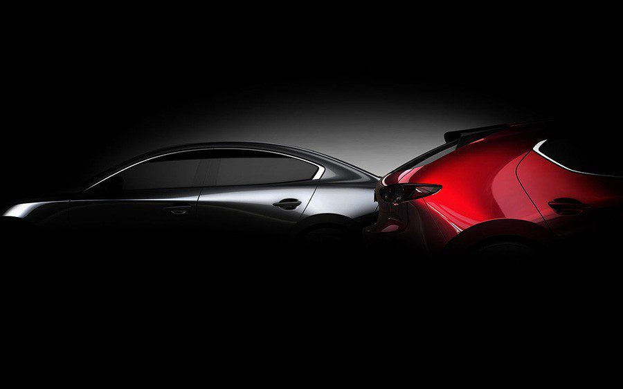 Спалили седан Mazda 3 2019