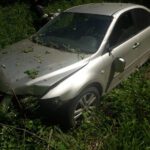 В Чувашии "Мазда" от удара вылетела в кювет: пострадали четверо