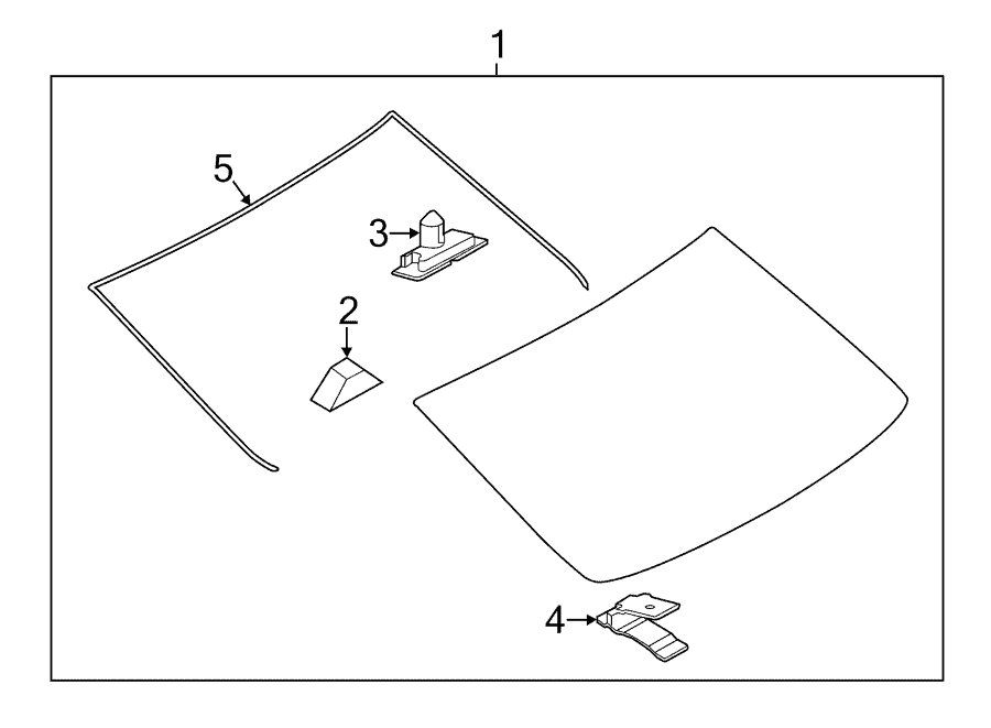 Заднее стекло. Молдинг