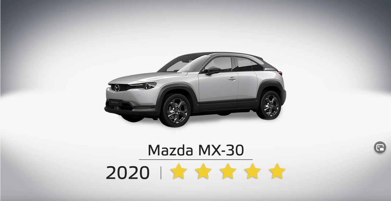 Смотрите результаты краш-теста Mazda MX-30 NCAP